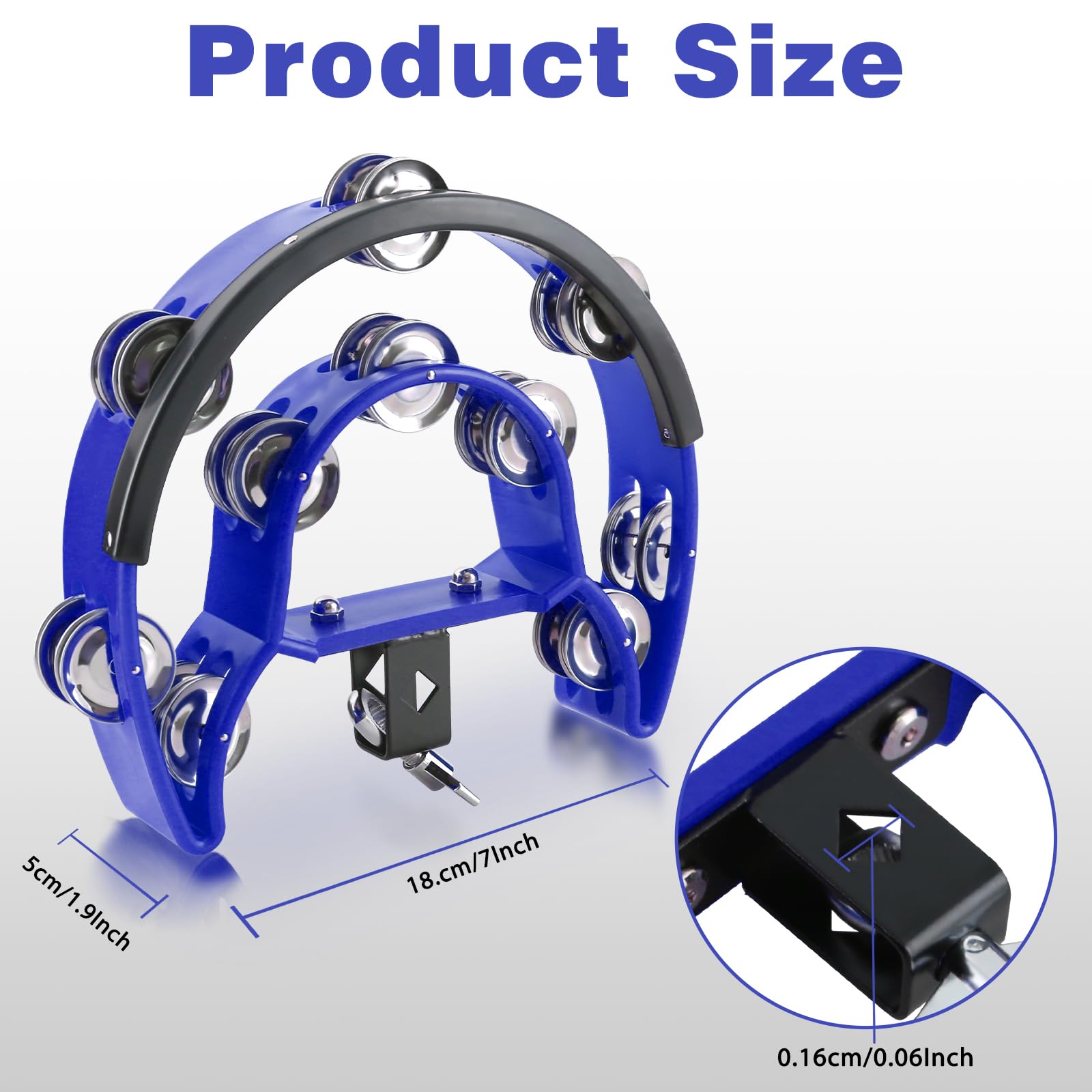 ①ekko 様 tambourine navy Amazon.com: EASTROCK Drum Set Tambourine with Mounting Eye Bolt